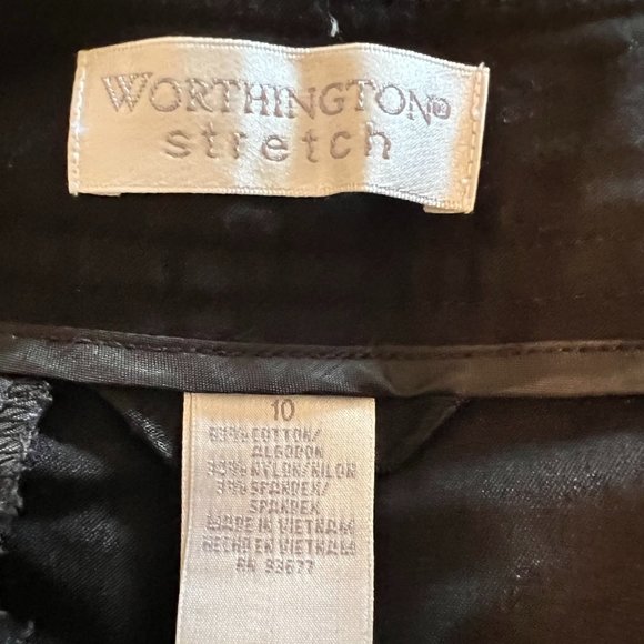 Worthington Stretch Crop Pants - Black - 10 - Picture 6 of 6